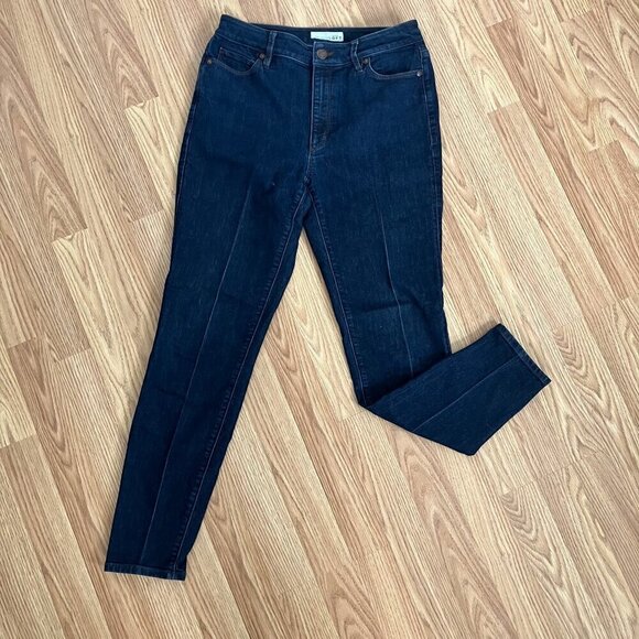 Ann Taylor Denim - Ann Taylor Loft Curvy High Waist High Rise Skinny Ankle Dark Wash Jeans Size 2